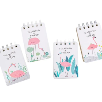 1pack/daug naujų flamingo serija Creative nešiojamų Maža Ritė Dienoraščio Sąsiuvinis Raštinės reikmenys studentų prekes
