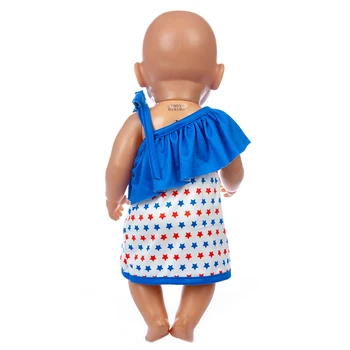 Nauja Juoda suknelė Lėlės Drabužius Kūdikiui naujas gimęs Tinka 17 colių 43cm Lėlės Priedai Kūdikių Dovanų