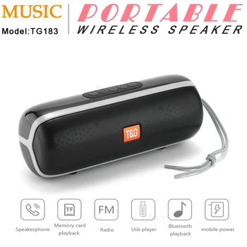 TG183 Lauko Portable Bluetooth Speaker IPX6 Vandeniui Kolonėlė 20W Stereo žemų dažnių Muzikos Centras Bass Iki BoomBox Parama TF FM