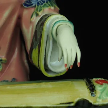 Shiwan Lėlės Meistras Tauriosios Keramikos Ornamentais Seniausių Laikų Klasikinės Žmonės Zither Gražių Moterų Kambarį Dekoro M1241