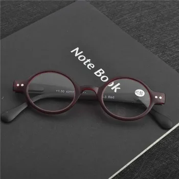 MINCL/ aukštos kokybės derva dengtos kompleksas mažas apvalus veidrodis senas mados akiniai skaitymui vyrų ir moterų ultralight modeliai FML