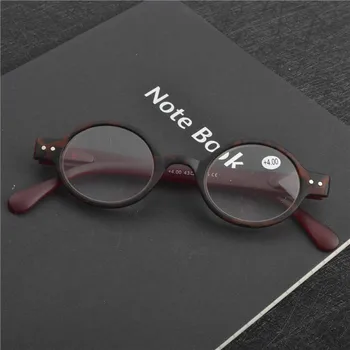 MINCL/ aukštos kokybės derva dengtos kompleksas mažas apvalus veidrodis senas mados akiniai skaitymui vyrų ir moterų ultralight modeliai FML