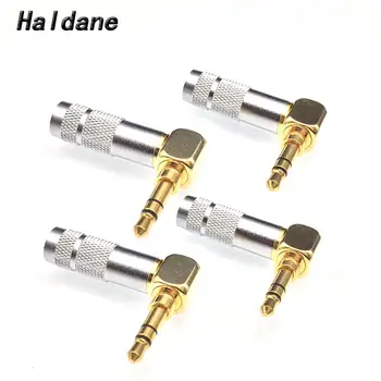 Haldane 4pieces OEM Oyaide 90 laipsnių L Formos, mini kištukas 3.5 mm Male Stereo Adapteris 3,5 mm Garso jungtį, 