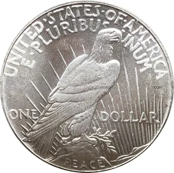 Jungtinės Amerikos valstijos, JAV 1924 Laisvės Monetos Dievu Mes pasitikime 1 Vieno Taikos Doleris Cupronickel Sidabro Padengtą Kopijuoti Monetas