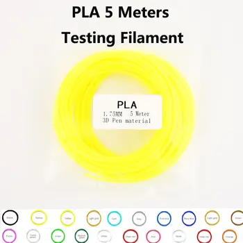 Enotepad PLA filament1.75mm 3D Rašiklis, spausdinimo gijų PLA 5 metrų per pak Spalvotų galimybė greitai laivas