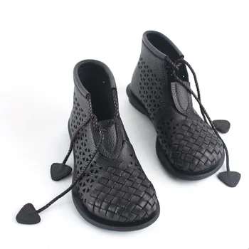 Careaymade-Originalus rankų darbo naujas tuščiaviduriai skylę batai moterų didįjį pirštą vienintelis odos audiniai cool aukštos viršų batai moteriški vieną batai