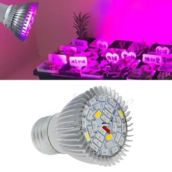 Visą Spektrą 8W E27 LED Grow Light Kit Hydroponics Augalų, Daržovių, Gėlių Lempos Blub #K4U3X#