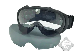 FMA GERAI slidinėjimo akiniai juodos ir baltos spalvos lęšiai TB958-BK/DE/PK