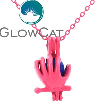 GLOWCAT RR485 Hot Pink Sporto Beisbolo Pirštinės Karoliukai Narve Aromaterapijoje eterinis Aliejus Difuzoriaus Pearl Narve Apranga Karoliai