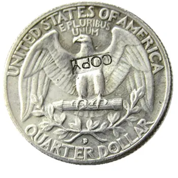 JAV 1954 M. P/S/D. Vašingtone Ketvirtį Sidabro Padengtą Kopijuoti Monetos