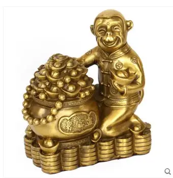 Dvylikos zodiako beždžionė gausybės ragas, Namų Dekoravimo papuošalai amatų vario sodrinimo