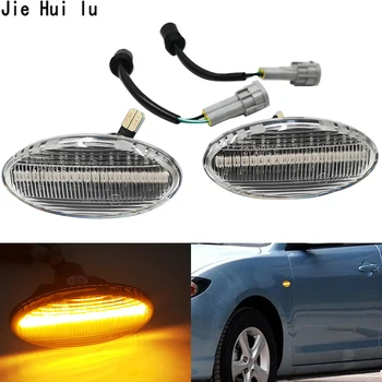 2vnt LED Šoniniai Gabaritiniai Posūkio Signalo Lemputė Šoniniai Gabaritiniai Lemputė, Lempa MAZDA 3, MAZDA 2 ir Mazda MPV 5