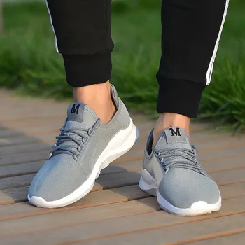 2019 nauja pora batų atsitiktinis kvėpuojantis vyriški bėgimo bateliai Anti-Slip dėvėti drabužiai nešiojami sportiniai bateliai