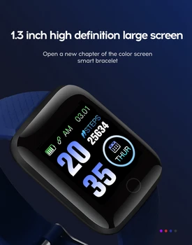 116 plus Smart Laikrodžiai Smart Apyrankės Apyrankės Širdies ritmo Smartwatch Vyrų, Moterų Sporto Žiūrėti Juosta Sporto Smart Žiūrėti 2020 Reloj