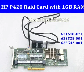 631670-B21 633538-001 633542-001 Masyvo SAS P420 RAID Controller Card PCI-E su 1G RAM Baterija paramos 6T 8T