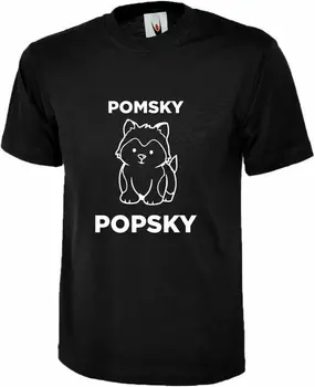 2020 Metų Vasaros Projekto Pomsky Popsky Spausdinti Mens T Shirts Juokinga Atsitiktinis, Madinga T