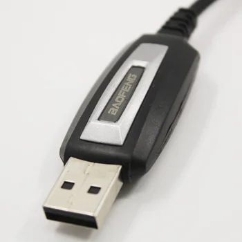 Baofeng Walkie Talkie 10km USB Programavimo Kabelis Su CD Programinė įranga Už 2 Būdu Radijo UV-5R BF-888s UV5R K Uosto Vairuotojas
