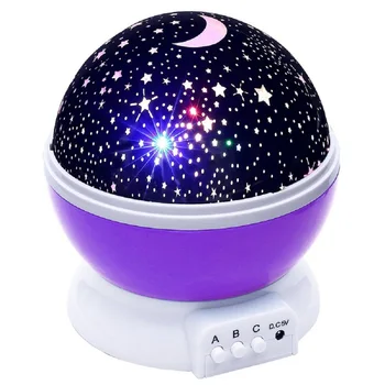 Naujovė Šviečiantys Žaislai, Romantiškas Žvaigždėtas Dangus Naktį LED Šviesos Projektorius Baterija USB Naktį Šviesos Kūrybingi Gimtadienio Žaislai Vaikams