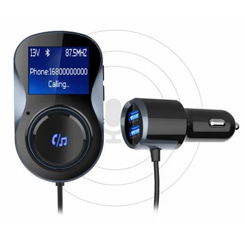 TF Kortelę MP3 Žaisti Automobilio Audio Adapteris, Automobilinis Įkroviklis FM Siųstuvas Moduliatorius BC30 laisvų Rankų įranga 