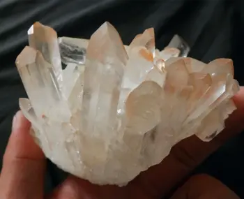 350G Natūralių kvarco kristalų sankaupos taškas Gražus Mineralinių Pavyzdys brangakmenio druse grubus imties grupių fengshui dekoras