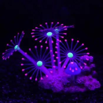 6 Stilius Dirbtinis Žėrintis Silikono Koralų, Žuvų Akvariumas Bakas Po Vandeniu Ornamentu Akvariumo Žuvų Bakas Akvariumas Dekoro Priedai