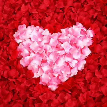 1000pcs Šilko Rožių Žiedlapiai Dirbtinių Gėlių Vestuvių Naudai Nuotakos Dušas Eilėje Vaza Dekoro Konfeti Gėlės, Rožių Žiedlapiai 5ZSH012