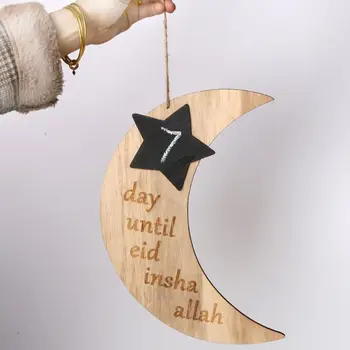 Islamas Ramadanas Atgalinės atskaitos EID Mubarakas Imta Kabinti Moon Star Pakabukas Apnašas Valdyba 