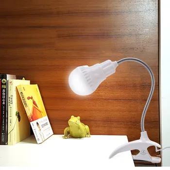 Knyga Naktį Šviesos Pakurti USB LED Lanksti Mažas Sulankstomas USB Stalo Lempos LED Akių Apsauga Clip-On Šviesos Balta Foldabale Knygos Lempos