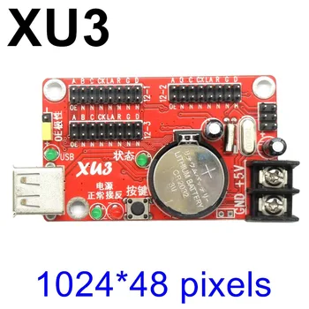 Kaler XU3 USB led kontrolės kortelės 1024*48 pikselių P10 single/dual spalvotas ekranas modulis suvestinėje elektroninių led valdiklis