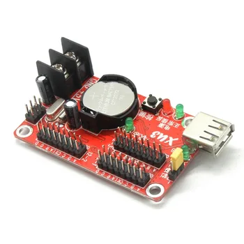 Kaler XU3 USB led kontrolės kortelės 1024*48 pikselių P10 single/dual spalvotas ekranas modulis suvestinėje elektroninių led valdiklis