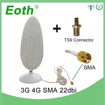 5vnt Eoth 3G 4G LTE Antenos 22dBi SMA Male 3m 3G išorės antena skirta 4G Modemas Maršrutizatorius +Adapteris SMA Female į TS9 kištukinė jungtis