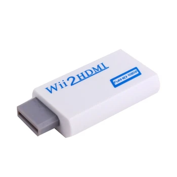 Wii į HDMI Konverteris Adapteris 3,5 mm Audio Video Full HD 1080P Išėjimas