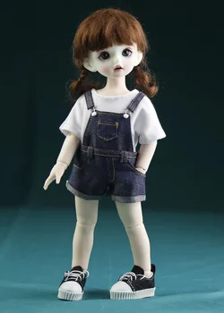 BJD doll batai tinka 1-6 dydis YOSD atsitiktinis darbo drabužiai marškinėliai kasdien lėlės drabužiai lėlės priedai