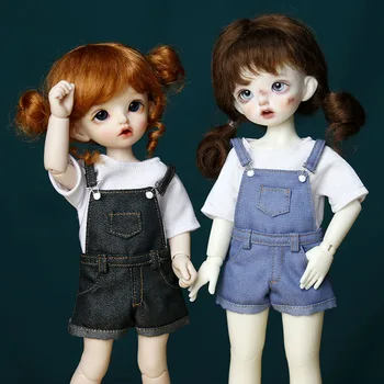 BJD doll batai tinka 1-6 dydis YOSD atsitiktinis darbo drabužiai marškinėliai kasdien lėlės drabužiai lėlės priedai