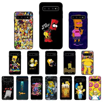 Babaite Juokinga Homer J. Simpson Soft black Telefono dėklas Samsung Galaxy S10 Plius S10E S20 S20 UITRA S7 S8 S9 Plus S10lite