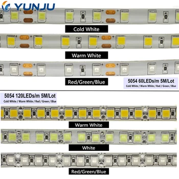 Naujas atvyko Ryškesnis LED Juostelės 5054 DC12V Lanksti LED Šviesos & RGB LED Juosta 5050, 5054 Atnaujinti 5050.