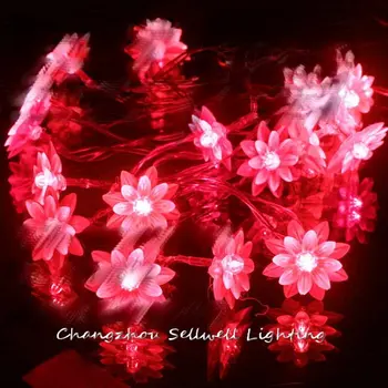 Puikiai!kalėdų Lempos Kalėdų Eglutė spalvų Šviesos Apdailos 2,5 m, Pink Lotus 