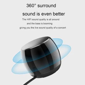 Mini Nešiojamas Bluetooth+FM MP3 Garsiakalbis Įkrauti Muzikos žemų dažnių garsiakalbis SuperBass Stereo 