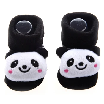 Panda - Neišvengiamai Mielas Kūdikis, Berniukas, Mergaitė 3D Bootie Kojinių Stabdžių / Ne Slydimo 0-12 mėnesių