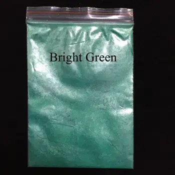Ryškiai Žalia perlų pigmentų, dažų keramikos miltelių ir dažų danga, Amatų dažymas oda Niekada Išnyks 50g per pakuotėje