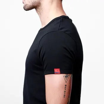 2020 MYDBSH Prekės ženklo Vyrai t shirts Aukštos Kokybės V Kaklo Mens t marškinėliai Atsitiktinis Elastinės Medvilnės Unisex marškinėliai Vyrų Slim Fit Laukinių marškinėliai