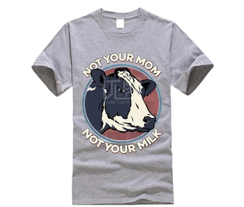 Prekės Vyrų Marškinius, Ne Jūsų Mama Neturi Savo Pieno Marškinėliai Veganų Pareiškimą, Pranešimą