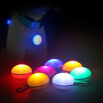 1pcs Augintinio Antkaklio Pakabukas LED Šunų Antkaklis Naktį Šviesos Pakabukas Saugumo Šviesos Pakabukas Apykaklės Naminių Reikmenys Šunų Priedai peteliškę
