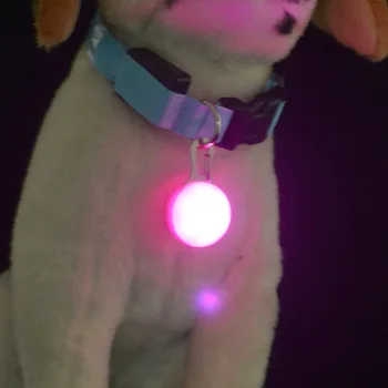1pcs Augintinio Antkaklio Pakabukas LED Šunų Antkaklis Naktį Šviesos Pakabukas Saugumo Šviesos Pakabukas Apykaklės Naminių Reikmenys Šunų Priedai peteliškę