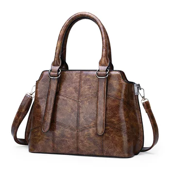 2012 m. naujų mados moterų maišelį aliejus odos retro grandinės trijų dalių didelės talpos, vieną petį krepšys lady krepšys