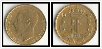 Liuksemburgas 5 Frankų Monetų Europa Naujos Originalios Proginės Monetos Tiražas Realių Retų Es