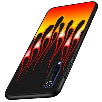 Degančios Raudonos Liepsnos Už Xiaomi Mi 10T Poco X3 NFC X2 M2 M3 C3 F2 Pro 10 Pastaba Lite Ultra Žaisti 6 Sumaišykite 3 Telefono dėklas