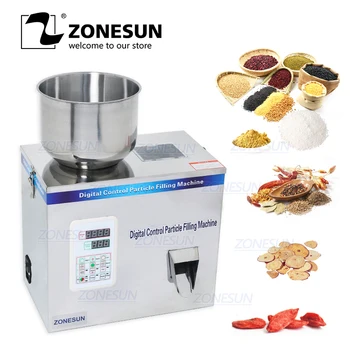 ZONESUN 1-200g Automatinė kiekybiniai pripildymo mašina, Granulių, grūdų soros arbatos Sveria multi-funkcija pripildymo mašina