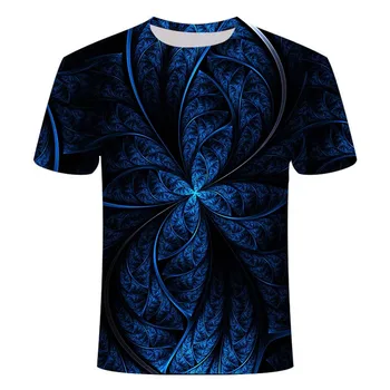 2020 naujas 3D vertigo hipnotizuojantis spausdinimo T-shirt vyrų, moterų ir vyrų šalių top marškinėliai, vyriški 3D meno trumpas rankovės