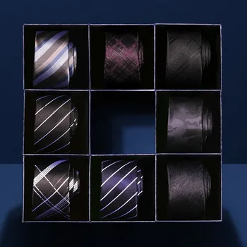 Aukščiausios Kokybės Verslo Dryžuotas Ryšius, Vyrų-5,5 cm Slim Necktie Dizaineris Prekės Siauras Mens Kaklaraištis Vyrų Priedų Rinkinys su Dovanų Dėžutė